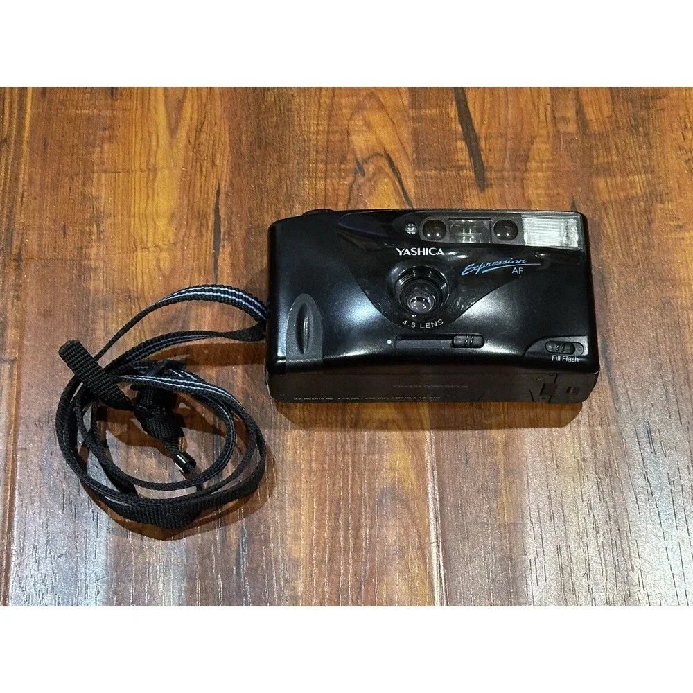 Vintage Yashica Expression AF 35mm Film Point & Shoot Camera - Tested & Works!